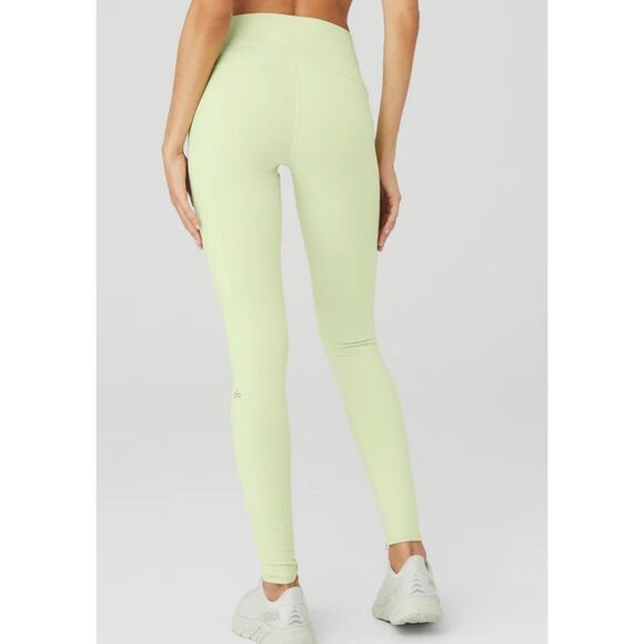Alo Yoga HIGH-WAIST AIRBRUSH LEGGING Iced Green Tea Medium NWT - Picture 2 of 7